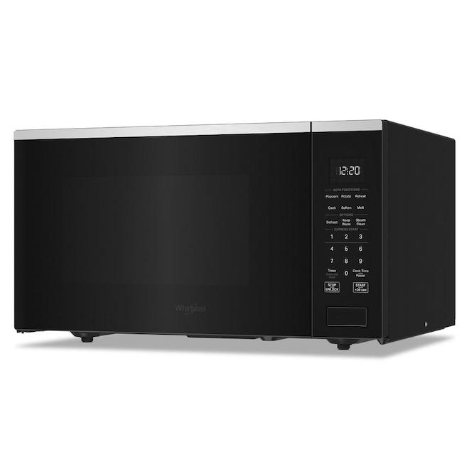 Whirlpool Countertop Microwave Oven 1.6-ft³ with Auto Functions and Sensor Cooking - Fingerprint-Resistant Stainless Steel