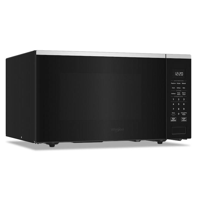 Whirlpool Countertop Microwave Oven 1.6-ft³ with Auto Functions and Sensor Cooking - Fingerprint-Resistant Stainless Steel