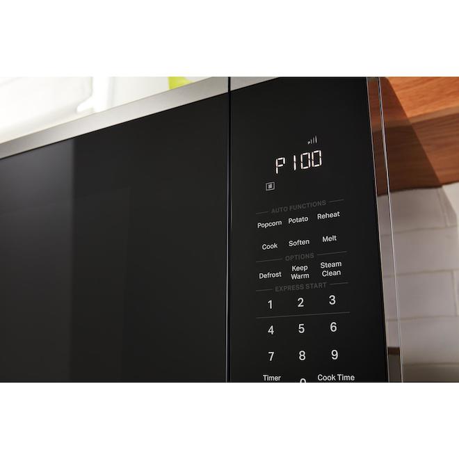 Whirlpool Countertop Microwave Oven 1.6-ft³ with Auto Functions and Sensor Cooking - Fingerprint-Resistant Stainless Steel