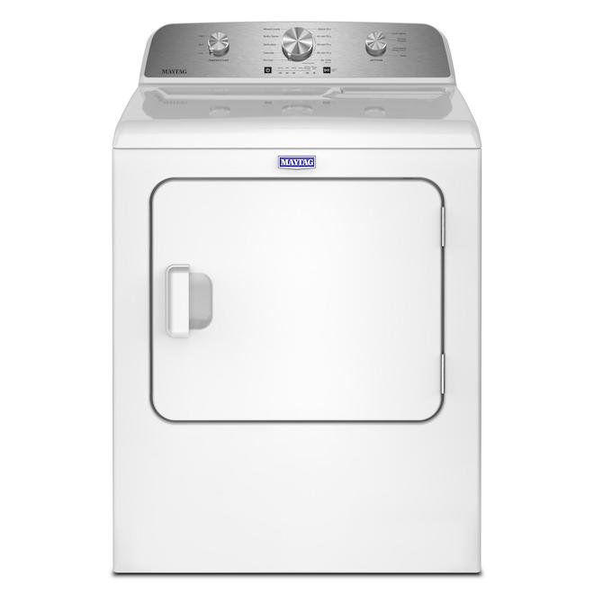 Maytag Electric Dryer 7.0-cu ft with Wrinkle Prevent Option - White