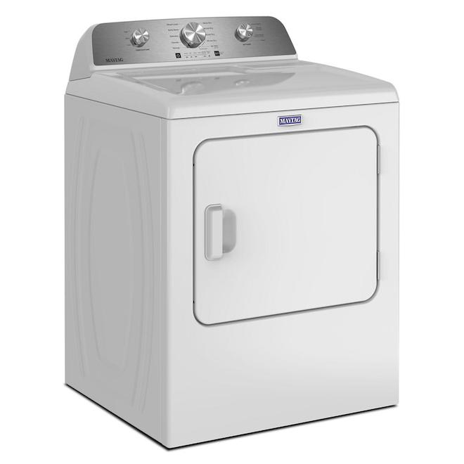 Maytag Electric Dryer 7.0-cu ft with Wrinkle Prevent Option - White