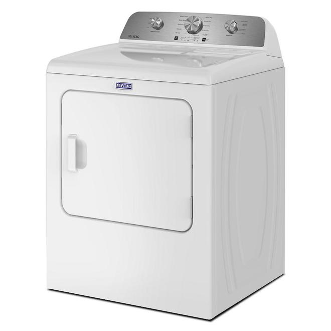 Maytag Electric Dryer 7.0-cu ft with Wrinkle Prevent Option - White