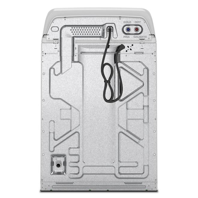 Maytag Electric Top Load Washer 4.8-cu ft with Agitator and Deep Fill Option - White