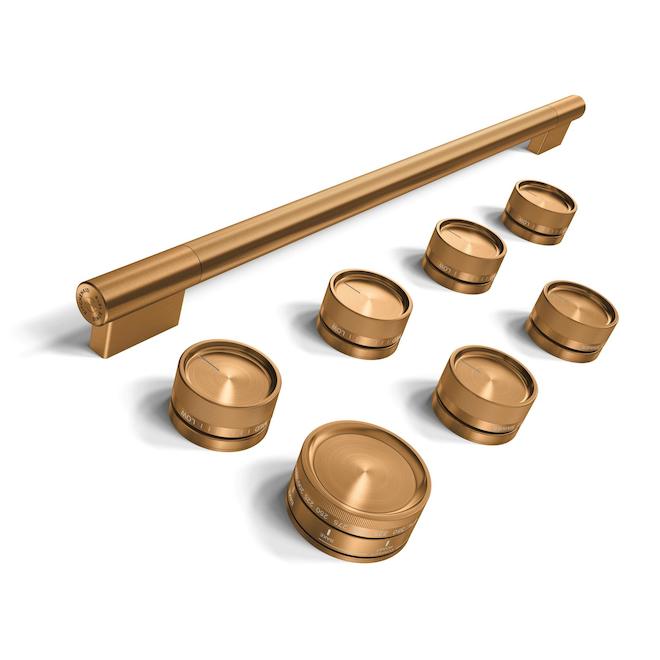 KitchenAid Handle and Knob Kit 8-Piece for Dual Fuel Range - Bronze