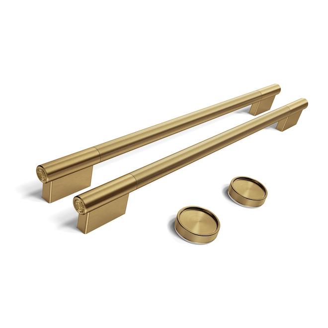 KitchenAid Handle and Knob Kit 4-Piece for Double Wall Oven and Microwave - Brass