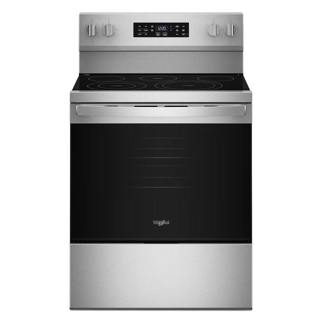 Cuisinière électrique Whirlpool 5,3 pi³ 30 po avec technologie de ...