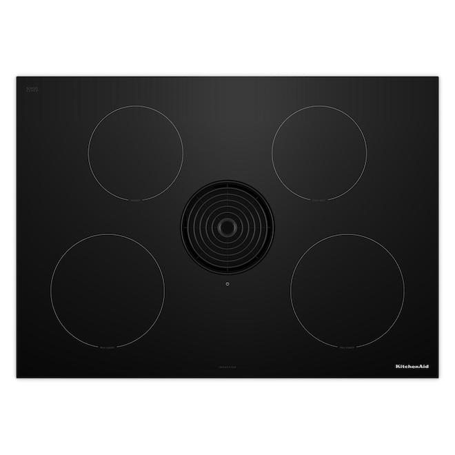 KitchenAid Cooktop 30-in with Induction and 4 Elements - Black
