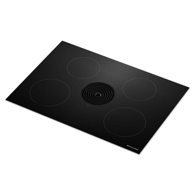 KitchenAid Cooktop 30-in with Induction and 4 Elements - Black
