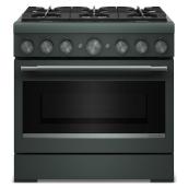 KitchenAid 36" 5.1 cu. ft. True Convection 6-Burner Freestanding Dual Fuel Air Fry Range - Juniper