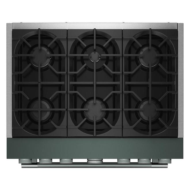 KitchenAid Dual-Fuel Range Commercial-Style 5.1-ft³ 36-in with True Convection - Juniper