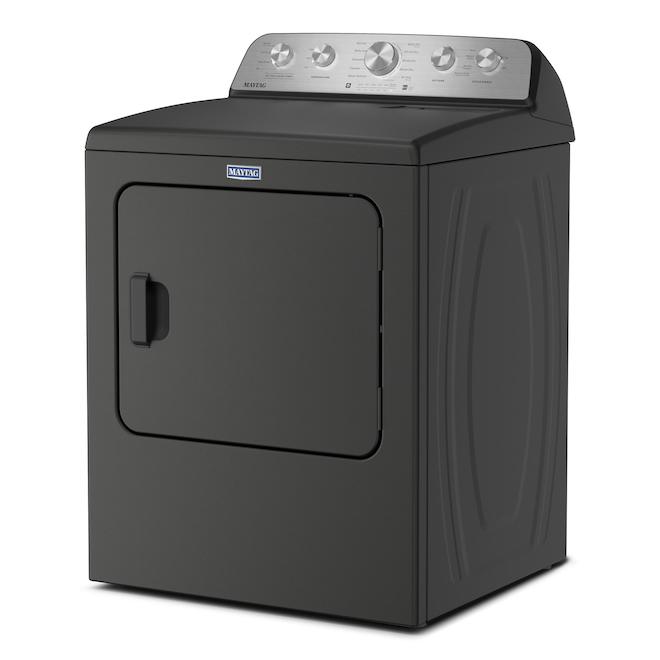 Maytag Gas Dryer 7.4 ft³ with Pet Pro Option and Extra Power - Volcano Black