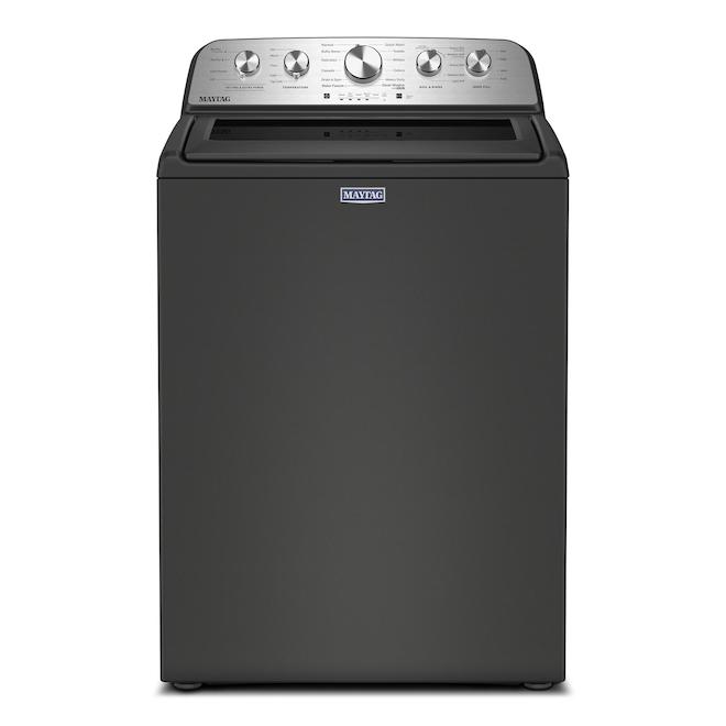 Maytag Washer 5.4-ft³ Front Load with Agitator and Pet Pro Option - Volcano Black