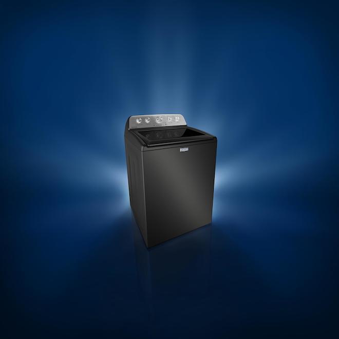 Maytag Washer 5.4-ft³ Front Load with Agitator and Pet Pro Option - Volcano Black