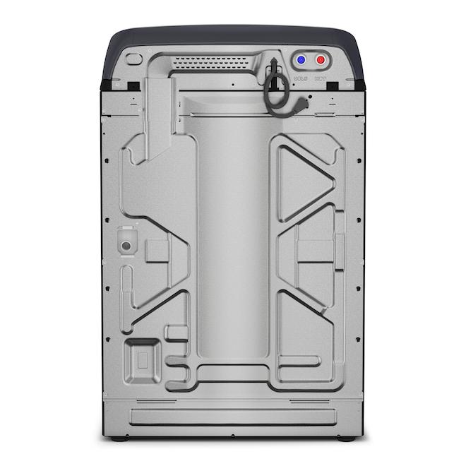 Maytag Smart Washer 6.0-ft³ Top Load with Agitator and Sanitize Oxi Cycle - Midnight Steel