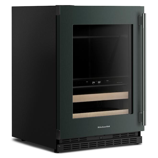 KitchenAid Built-In Beverage Centre 24-in 4.8-ft³ Right-Hand - Wood and Juniper