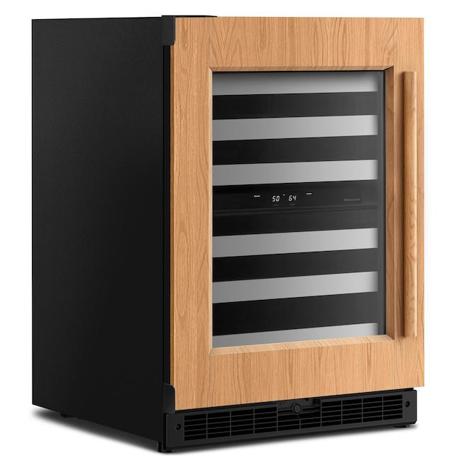 KitchenAid Undercounter Wine Cellar 24-in with Full-Width Racks and LED Lighting - Panel-Ready