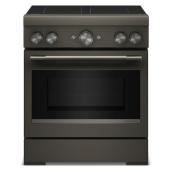 KitchenAid 30" 4.1 cu. ft. True Convection Freestanding Induction Air Fry Range - Black Ore