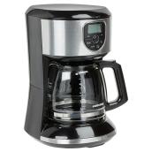 Black & Decker Programmable Coffee Maker - 12 Cups - Plastic - Black and Silver