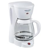Coffee Maker - Filter Basket/Carafe - 12 Cup - White