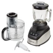 Robot culinaire 2 en 1, Power Pro, 10 tasses, noir/argent