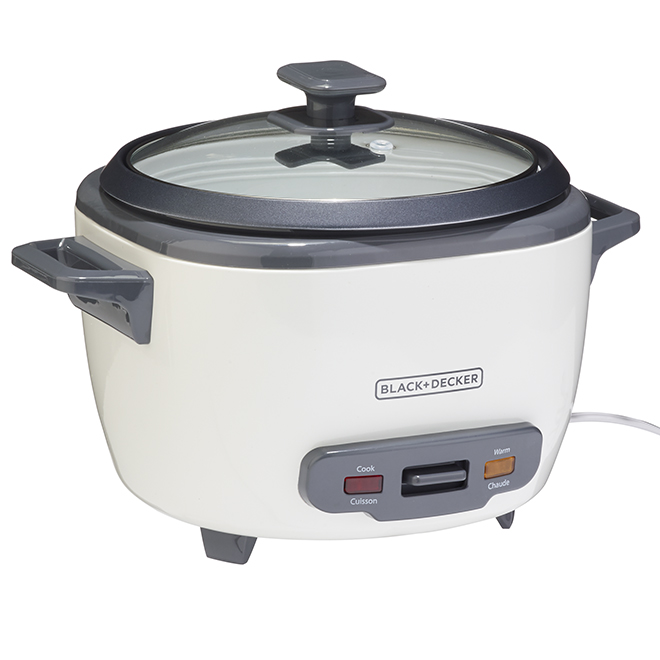  Black+Decker 2-in-1 Rice Cooker and Food Steamer, 16 Cup (7 Cup  Uncooked), White, RC516C: Home & Kitchen