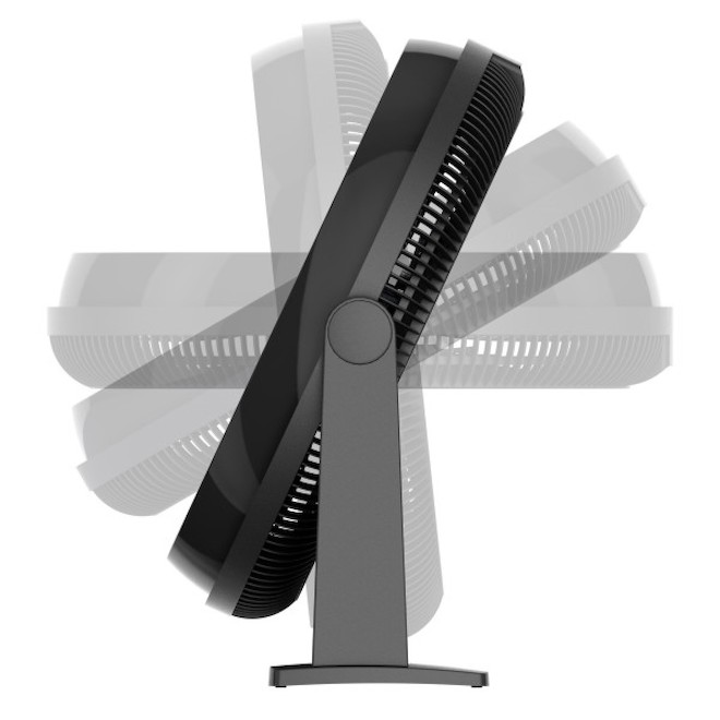 Ventilateur de plancher d'intérieur Lakso 20 po 3 vitesses en plastique noir