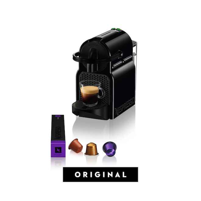Machine à café Nespresso Inissia, noir, Delonghi — Boutique de la balayeuse