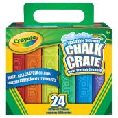 Craies lavables, couleurs assorties, boîte de 24 bâtons
