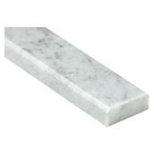 American Olean White Carrara 36-in x 3-in Natural Marble Threshold Tile