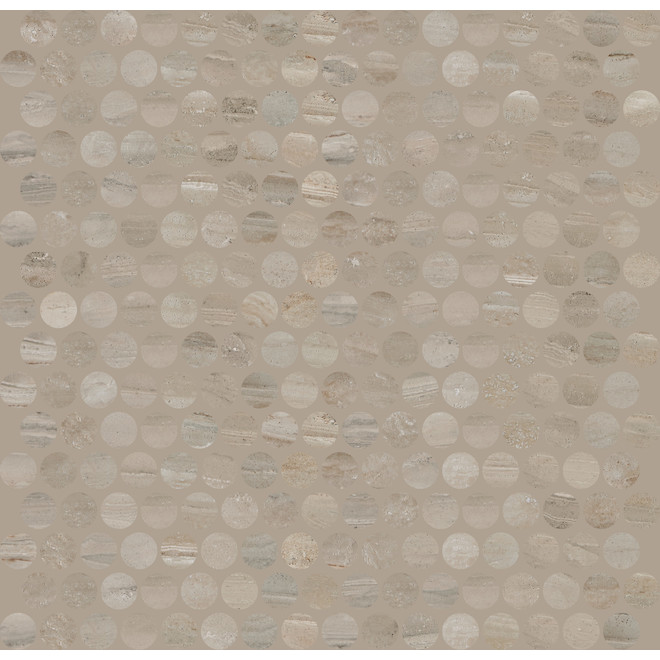 Image of American Olean | Stoneymill Glazed Mosaic Ceramic Tile - 13-In X 11-In - Matte Sand | Rona