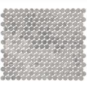 American Olean Stoneymill Glazed Mosaic Ceramic Tile - 13-in x 11-in - Ash Grey - 10-Pack
