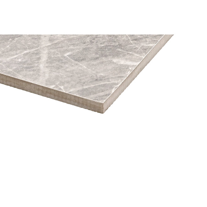 Tuile porcelaine Stoneymill American Olean, 12 po x 24 po, gris cendre