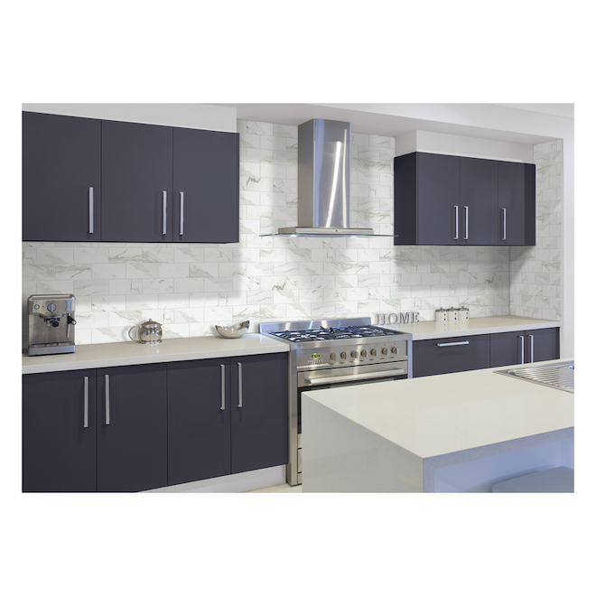 American Olean Tiffany Heights 4-in x 8-in Bianco Ceramic Wall Tile