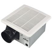 VALU+ 110 CFM 11.1-in Bathroom White Ceiling Fan with Moisture Sensor