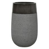 Ficonstone Planter Pot - 16-in x 26-in - Dark Grey