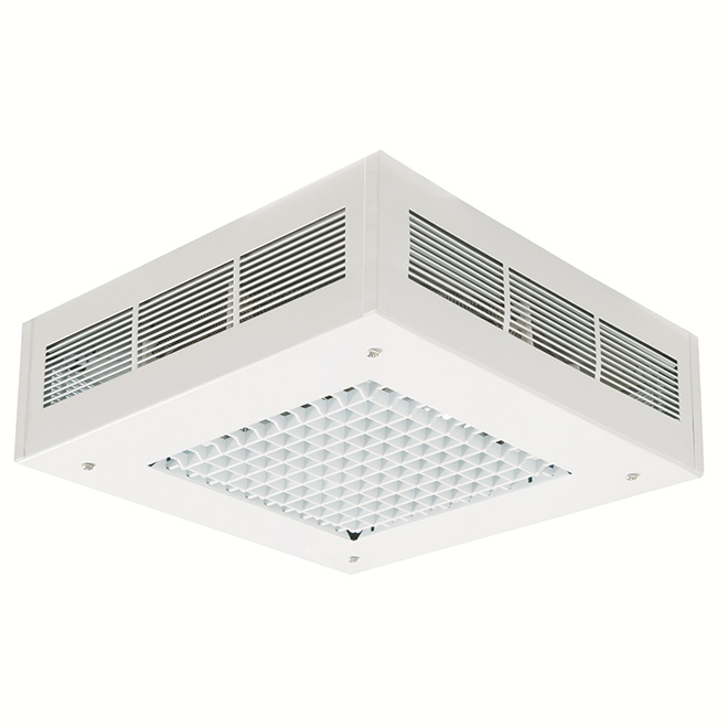 Radiateur de plafond pour garage, 5000 W, 500 pi², blanc