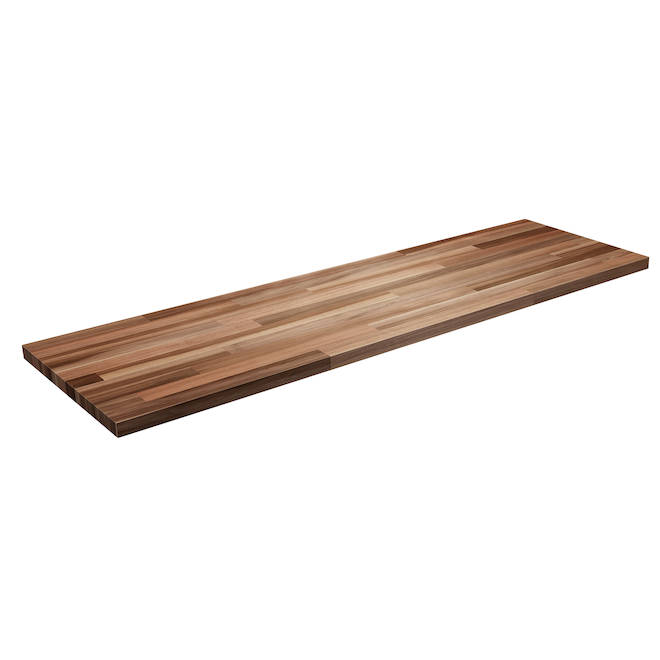 Laminated Acacia Wood Counter Top - 25 1/2" x 72" - Natural