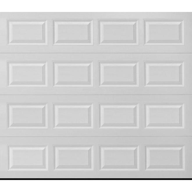 ReliaBilt 9-ft x 7-ft White Traditional Insulated Garage Door