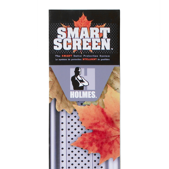 Smart Screen Gutter Protection System 4-ft Grey