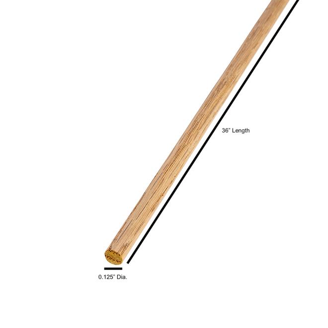 Madison Mill 36-in Round Oak Wood Dowel (5/16-in x 35-in)