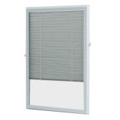 ODL 5/8-in Aluminum Light Filtering Cordless Enclosed Mini-Blinds White 22-in x 36-in