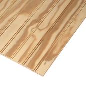 Ply-Bead 48-in x 96-in Natural Plywood Panel Siding