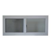 AluminArt 31-in x 12-1/2-in 4600 Series Left-Operable Vinyl Double Pane Replacement Sliding Window