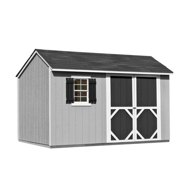 Stratford Storage Shed with Workshop and Window - 12-ft x 8-ft - Wood