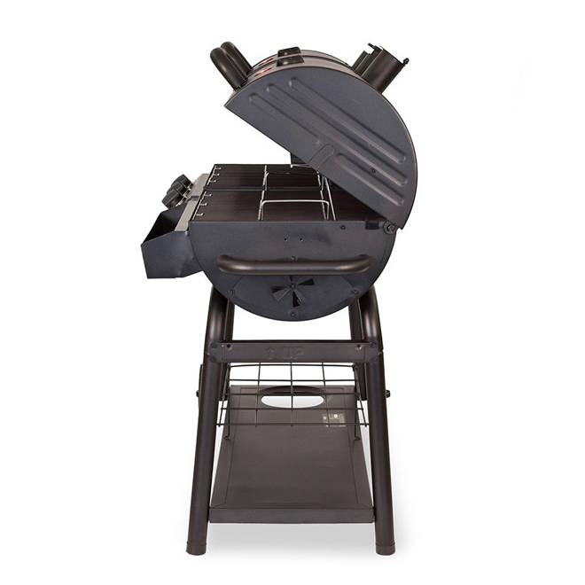 Char-Griller DUO 5050 Gas and Charcoal Grill 40 800 BTU - Steel - 1,260-sq. in. - Black