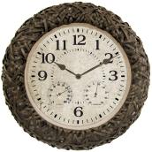 Clock with Thermometer and Hygrometer - 15