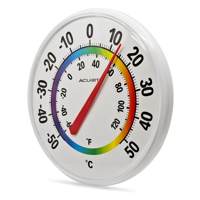 AcuRite Analog Wired Outdoor Multiple Colors Thermometer in the