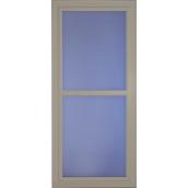 LARSON 32-in x 81-in Sandstone Tradewinds Full-View Tempered Glass Storm Door