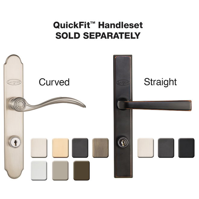 LARSON 32-in x 81-in Sandstone Tradewinds Full-View Tempered Glass