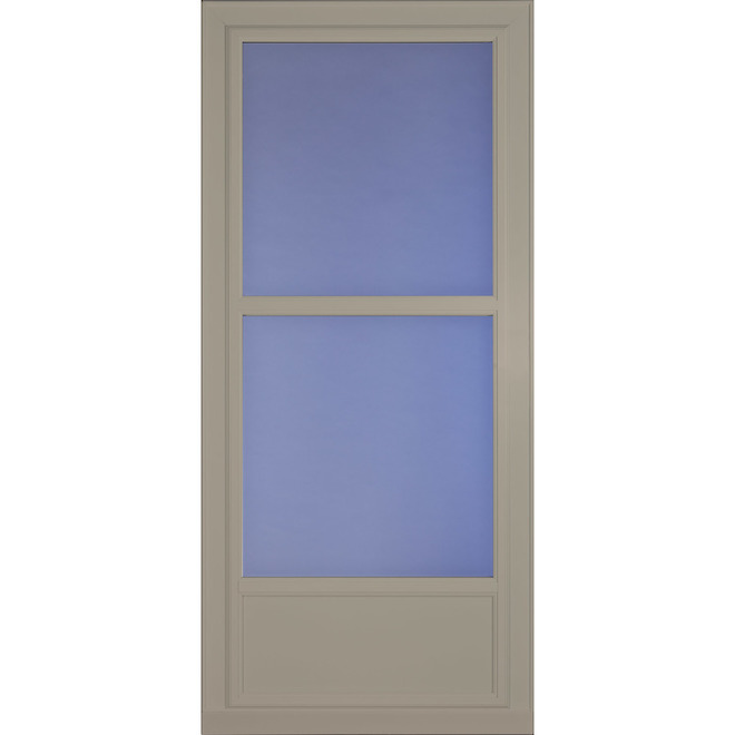 Contre-porte demi-vitrée en verre trempé LARSON Tradewinds 32 po x 81 po, grès